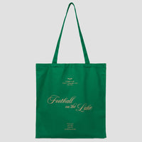 Football on the Lake Tote Bag Green