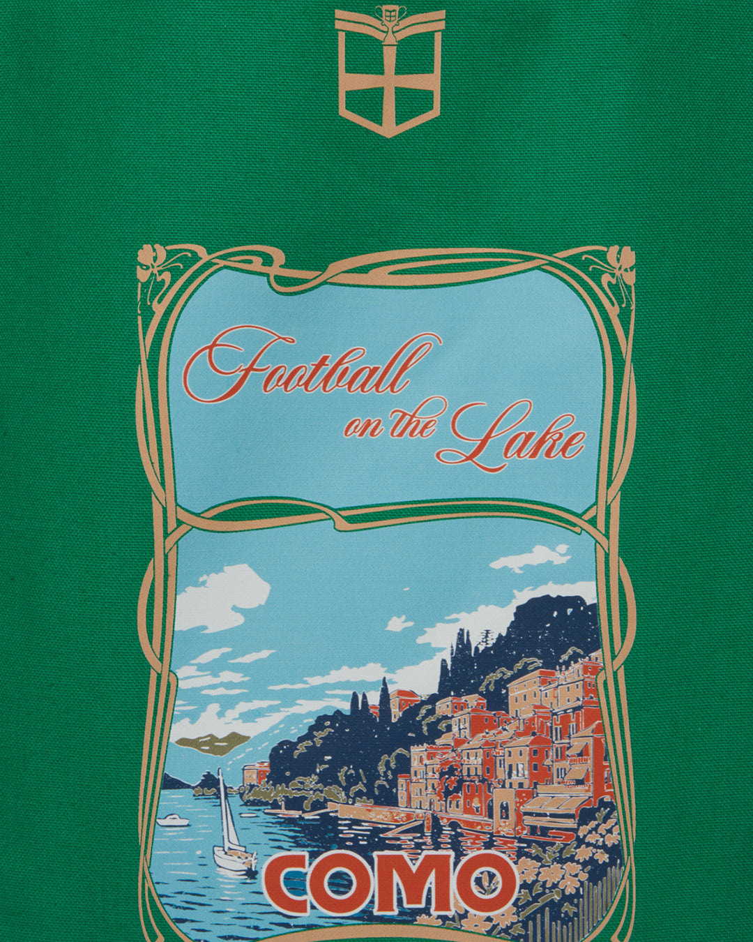 Football on the Lake Tote Bag Green