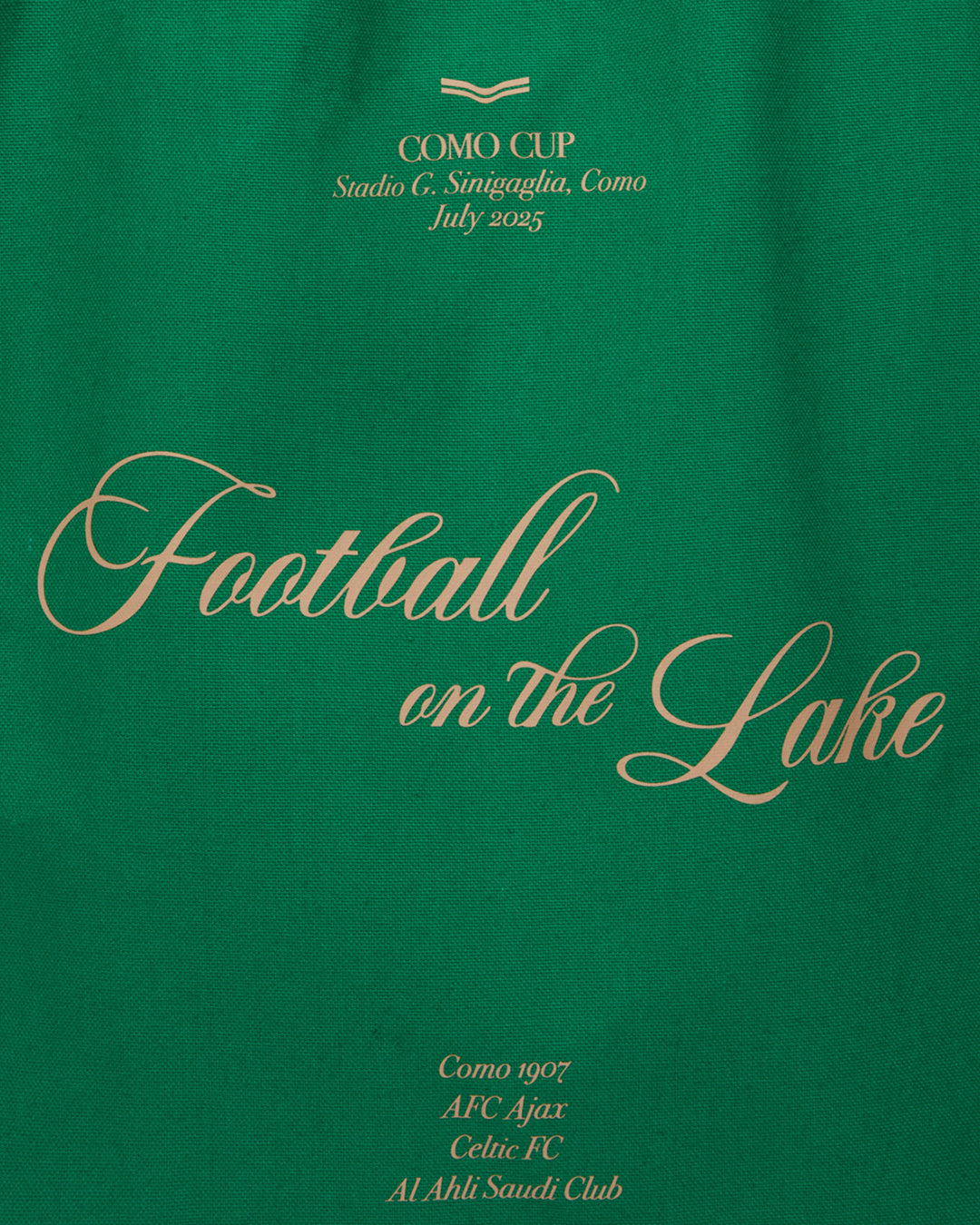 Football on the Lake Tote Bag Green