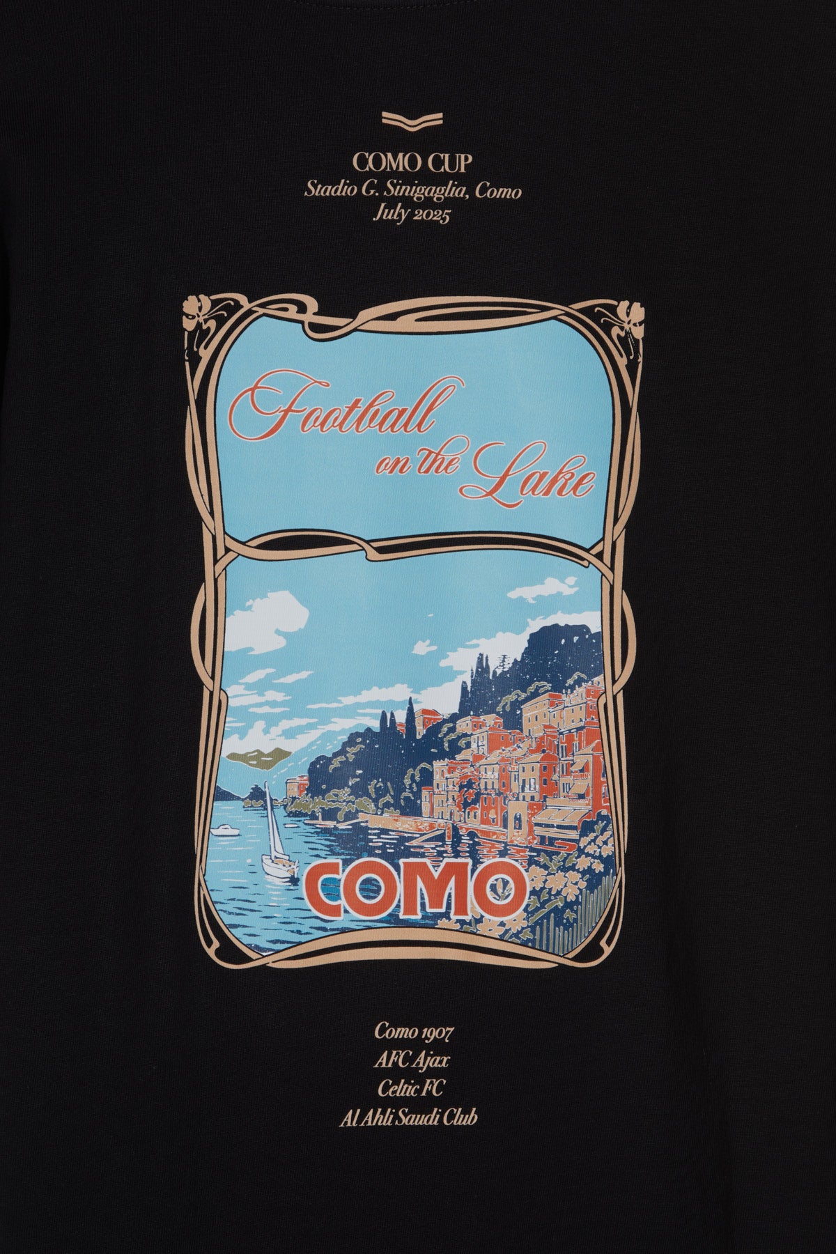 Football on the Lake T-shirt Black 