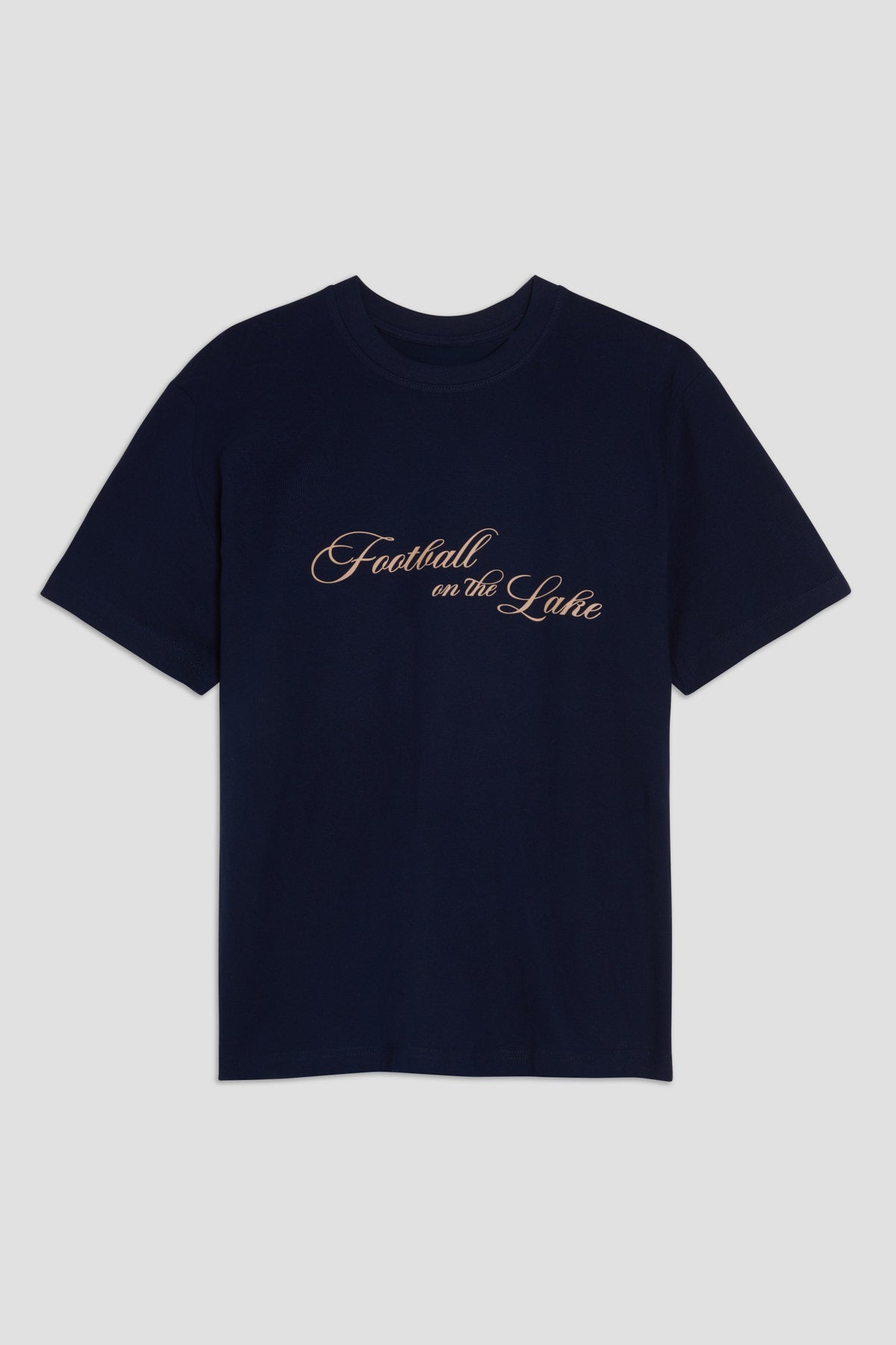 Football on the Lake T-shirt Blue Navy 