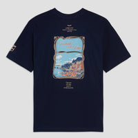 Football on the Lake T-shirt Blue Navy 
