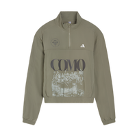 Giacca Semm Cumasch Khaki Con Mezza Zip Como 1907
