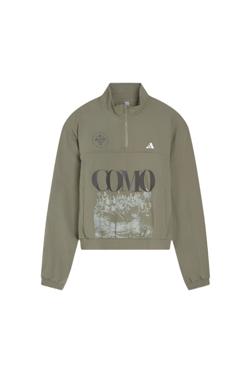 Giacca Semm Cumasch Khaki Con Mezza Zip Como 1907