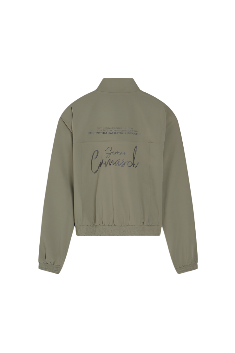 Giacca Semm Cumasch Khaki Con Mezza Zip Como 1907