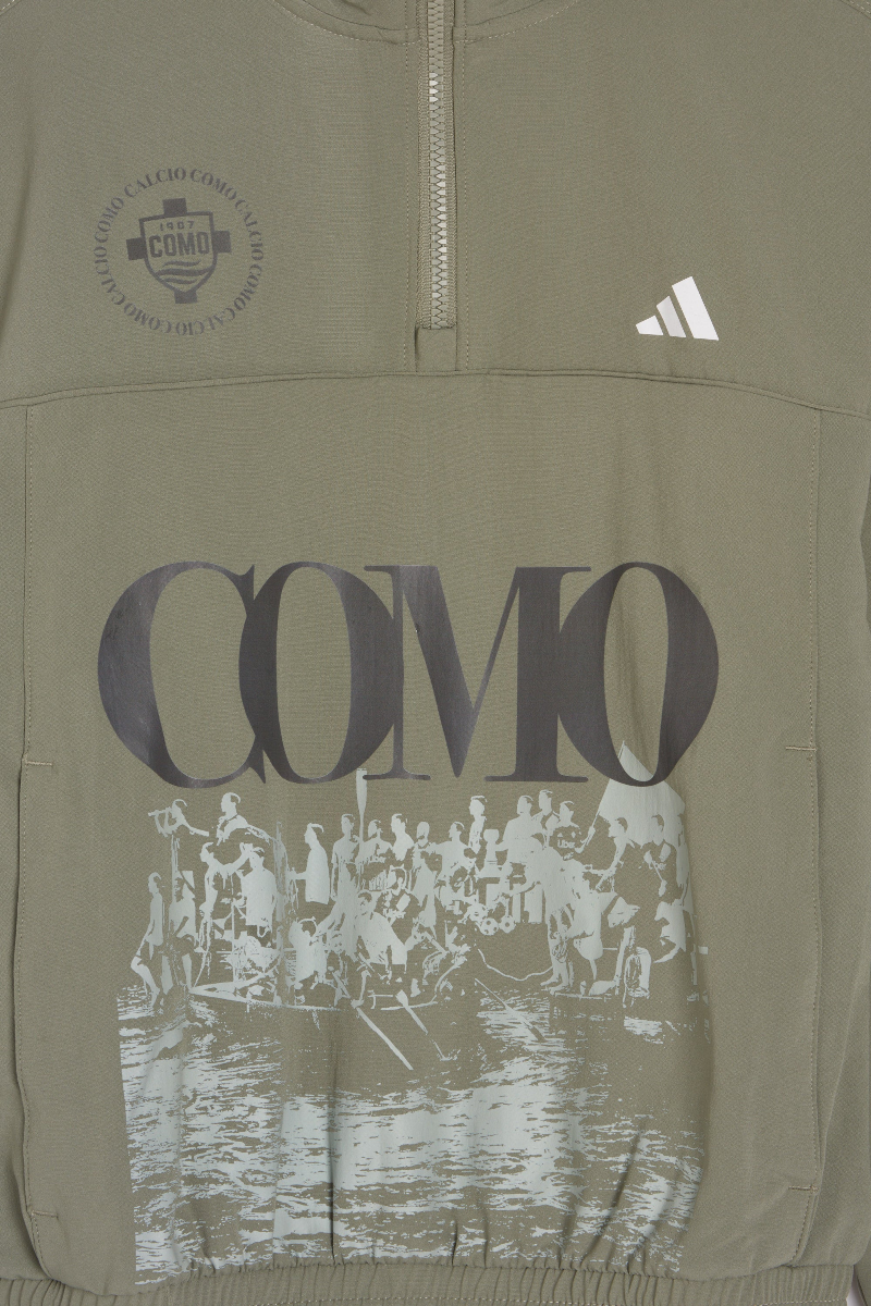 Giacca Semm Cumasch Khaki Con Mezza Zip Como 1907