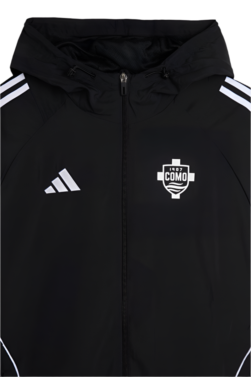 Sinigaglia Black Windproof Jacket Adidas X Como 1907