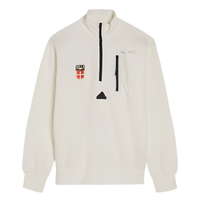 Felpa Crema Con Mezza Zip Crest Adidas X Como 1907
