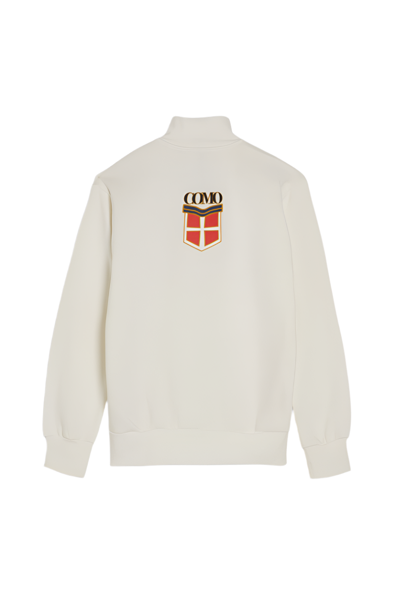 Felpa Crema Con Mezza Zip Crest Adidas X Como 1907