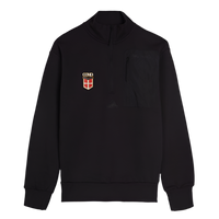 Felpa Nera Con Mezza Zip Crest Adidas X Como 1907