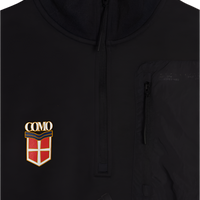 Felpa Nera Con Mezza Zip Crest Adidas X Como 1907