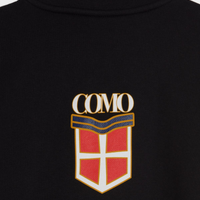Felpa Nera Con Mezza Zip Crest Adidas X Como 1907
