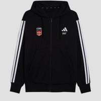 Adidas X Como 1907 Felpa Con Zip Intera Nera