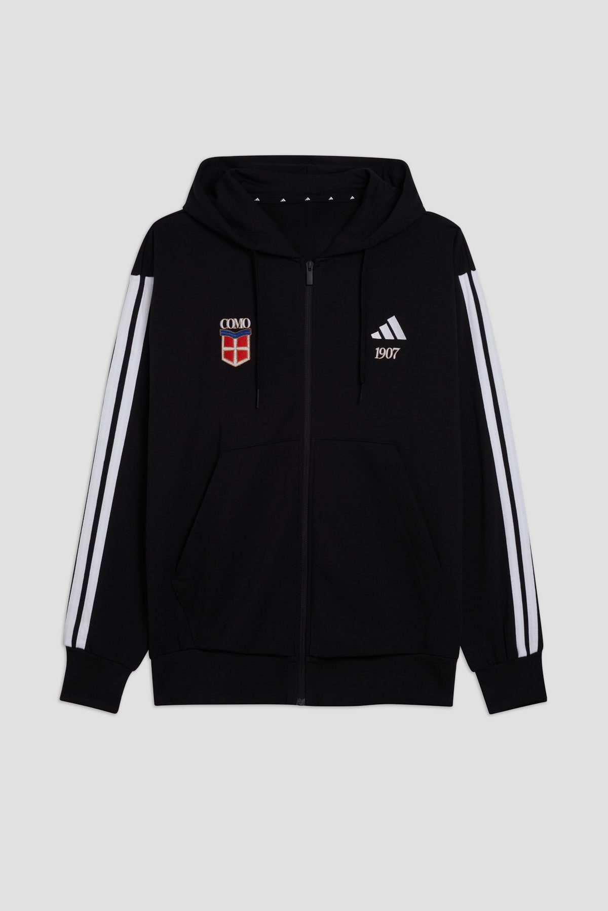 Adidas X Como 1907 Felpa Con Zip Intera Nera