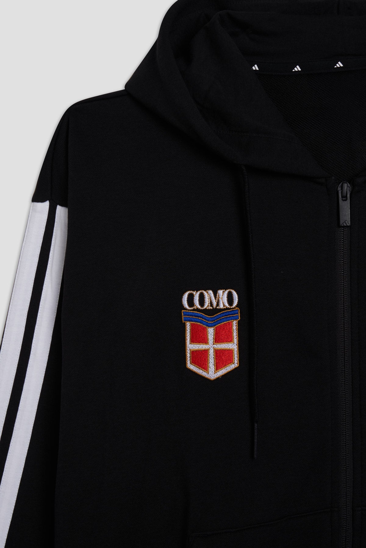 Adidas X Como 1907 Felpa Con Zip Intera Nera
