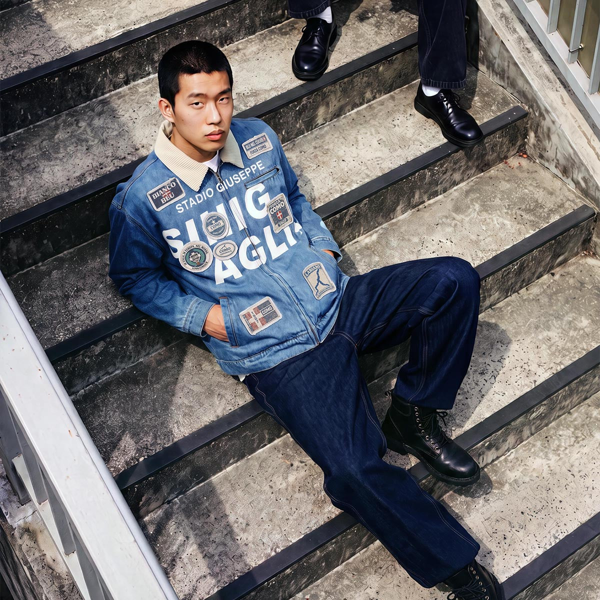 Como 1907 Stadium Denim Jacket 