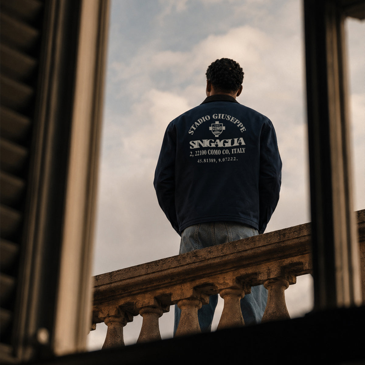 Como 1907 Stadium Jacket Blue 