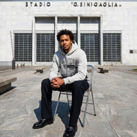Como 1907 Stadium Zip Hoodie Light Grey 