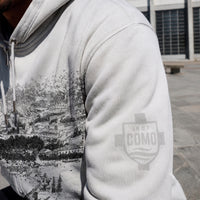 Como 1907 Stadium Zip Hoodie Light Grey 