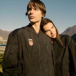 Crest Black Bomber Jacket Adidas X Como 1907