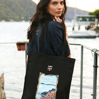 Football on the Lake Tote Bag Black