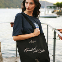 Football on the Lake Tote Bag Black