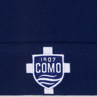 Como 1907 Beanie Navy Scudo