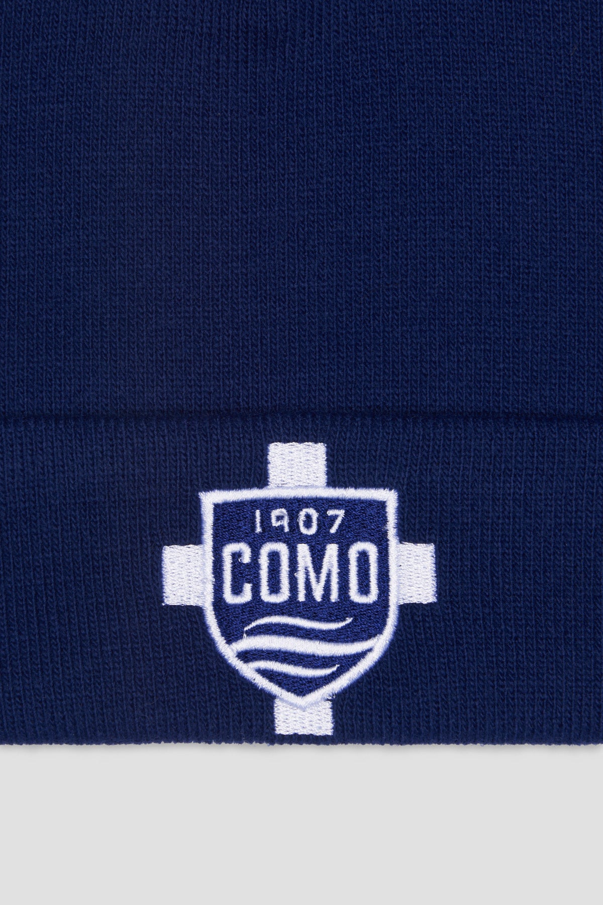 Como 1907 Beanie Navy Scudo