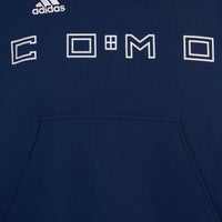 Navy Blue Hoodie Stadium Distinti  Adidas X Como 1907