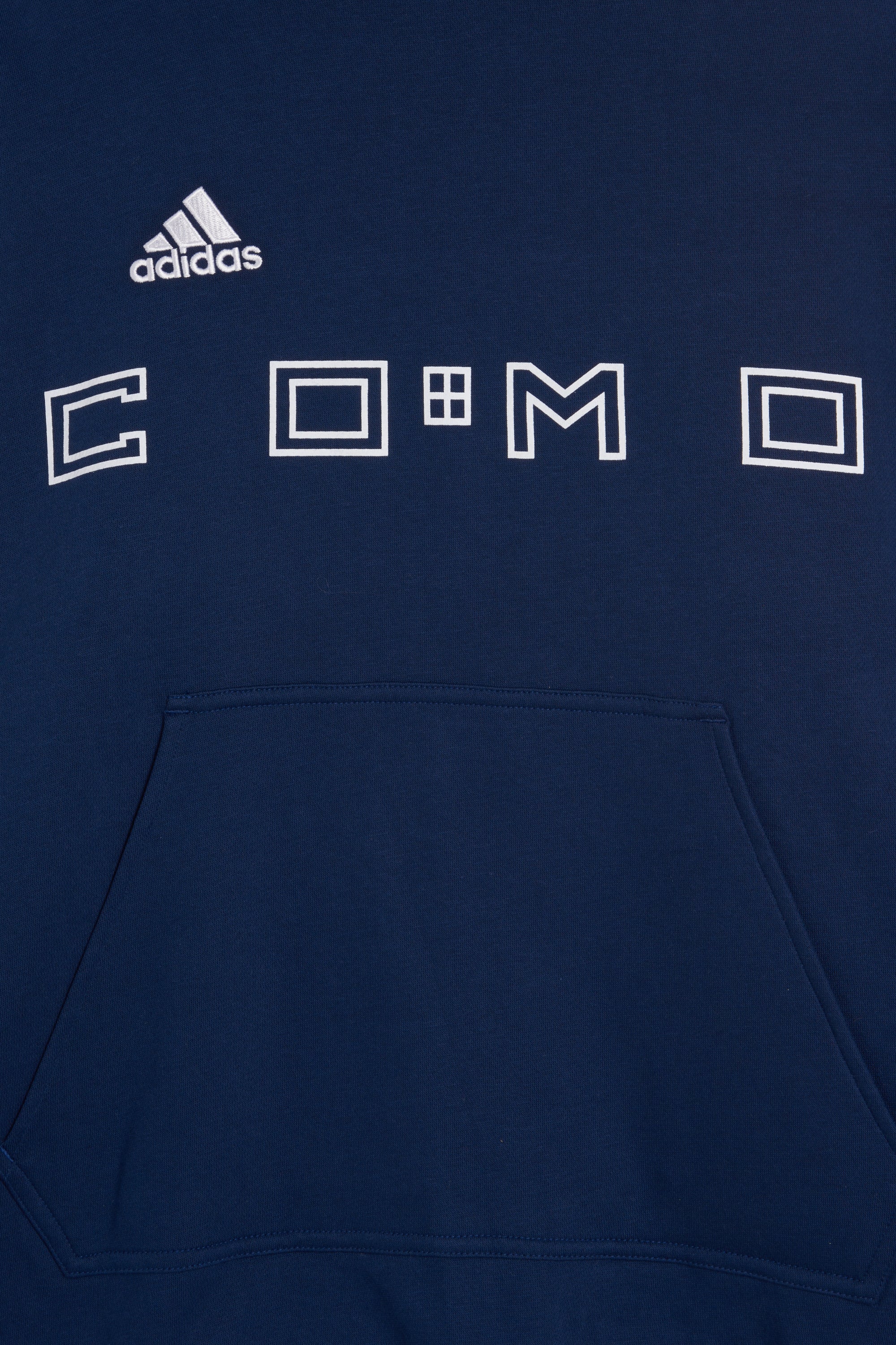 Navy Blue Hoodie Stadium Distinti  Adidas X Como 1907