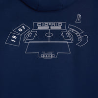 Navy Blue Hoodie Stadium Distinti  Adidas X Como 1907
