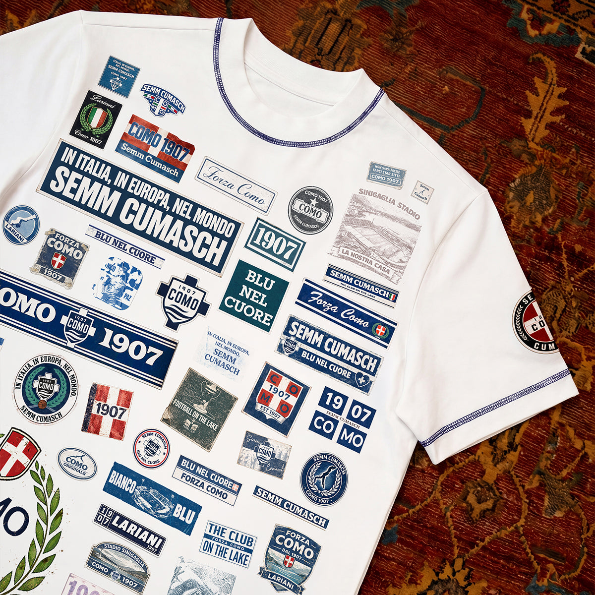 Como 1907 Heritage T-shirt Off White