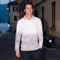 Como 1907 Heritage Polo a maniche lunghe Bianco