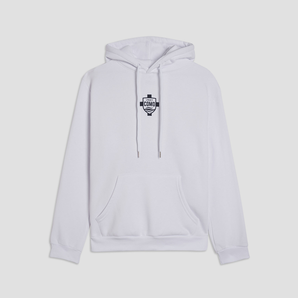 Como 1907 Crest Hoodie White