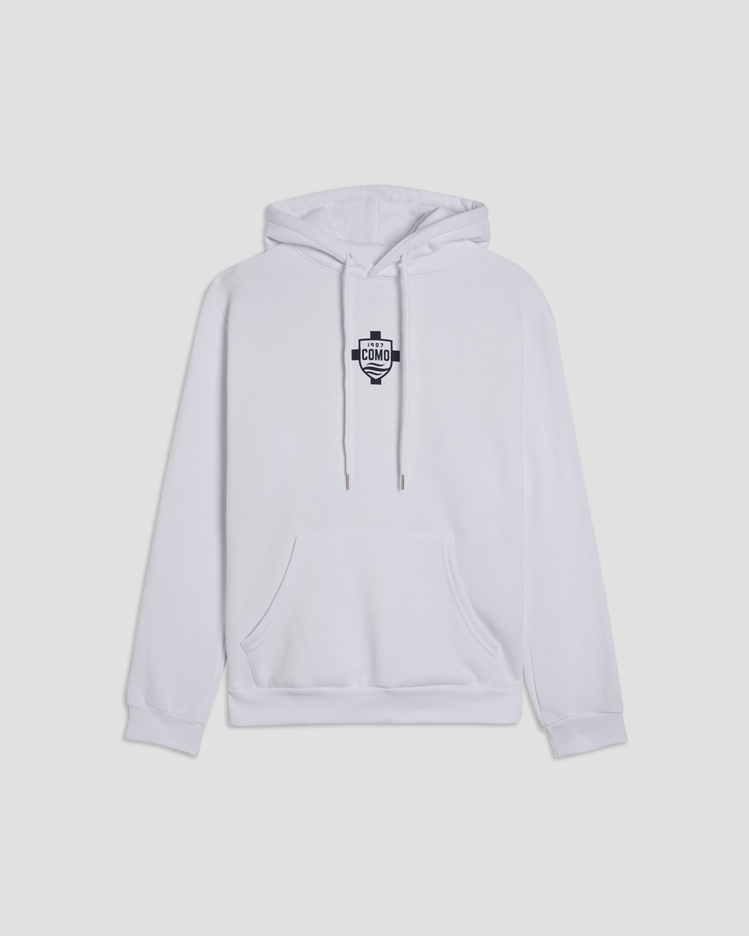 Como 1907 Crest Hoodie White