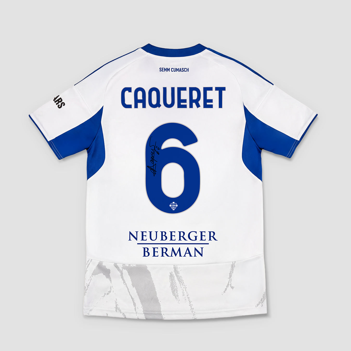 Como 1907 25/26 Away Maxence Caqueret Boxed Signed Jersey