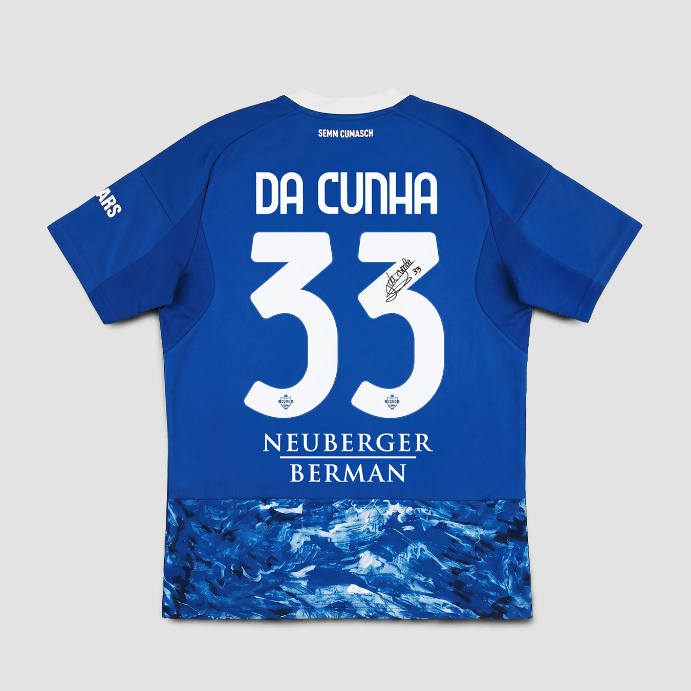 Como 1907 25/26 Home Da Cunha Boxed Signed Jersey