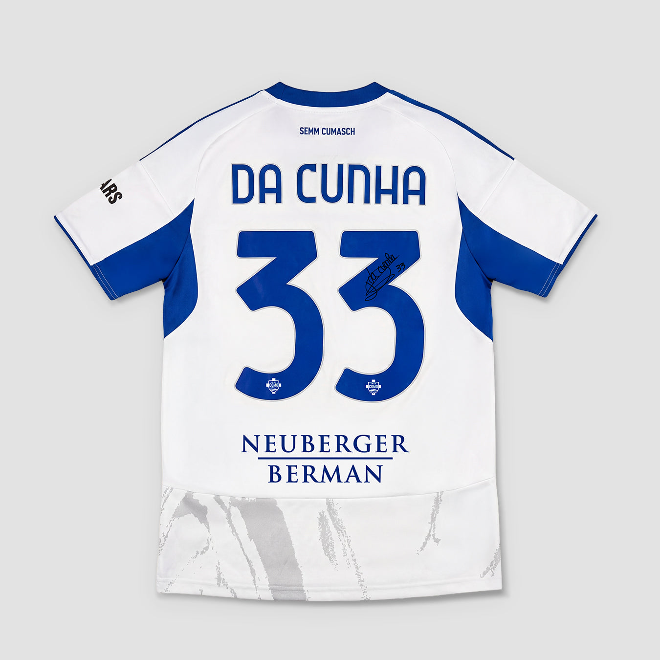 Como 1907 25/26 Away Da Cunha Boxed Signed Jersey