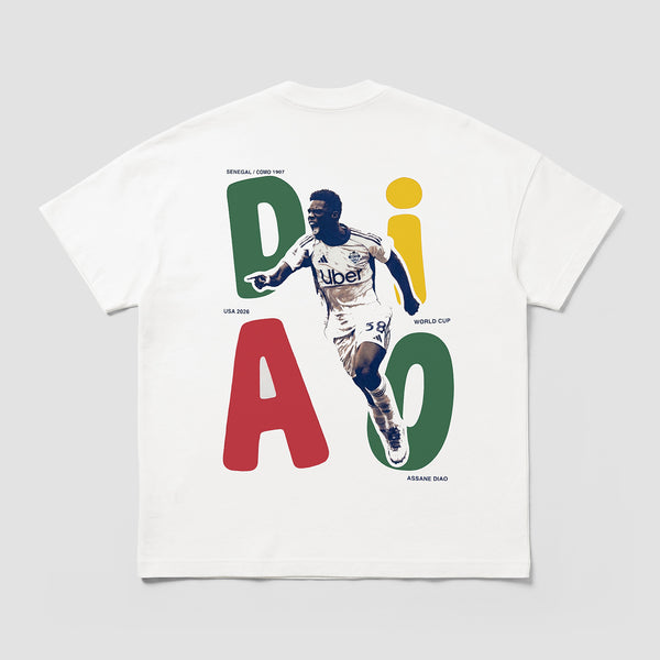 Adidas Como 1907 Assane Diao Letter World Cup Collection T-shirt