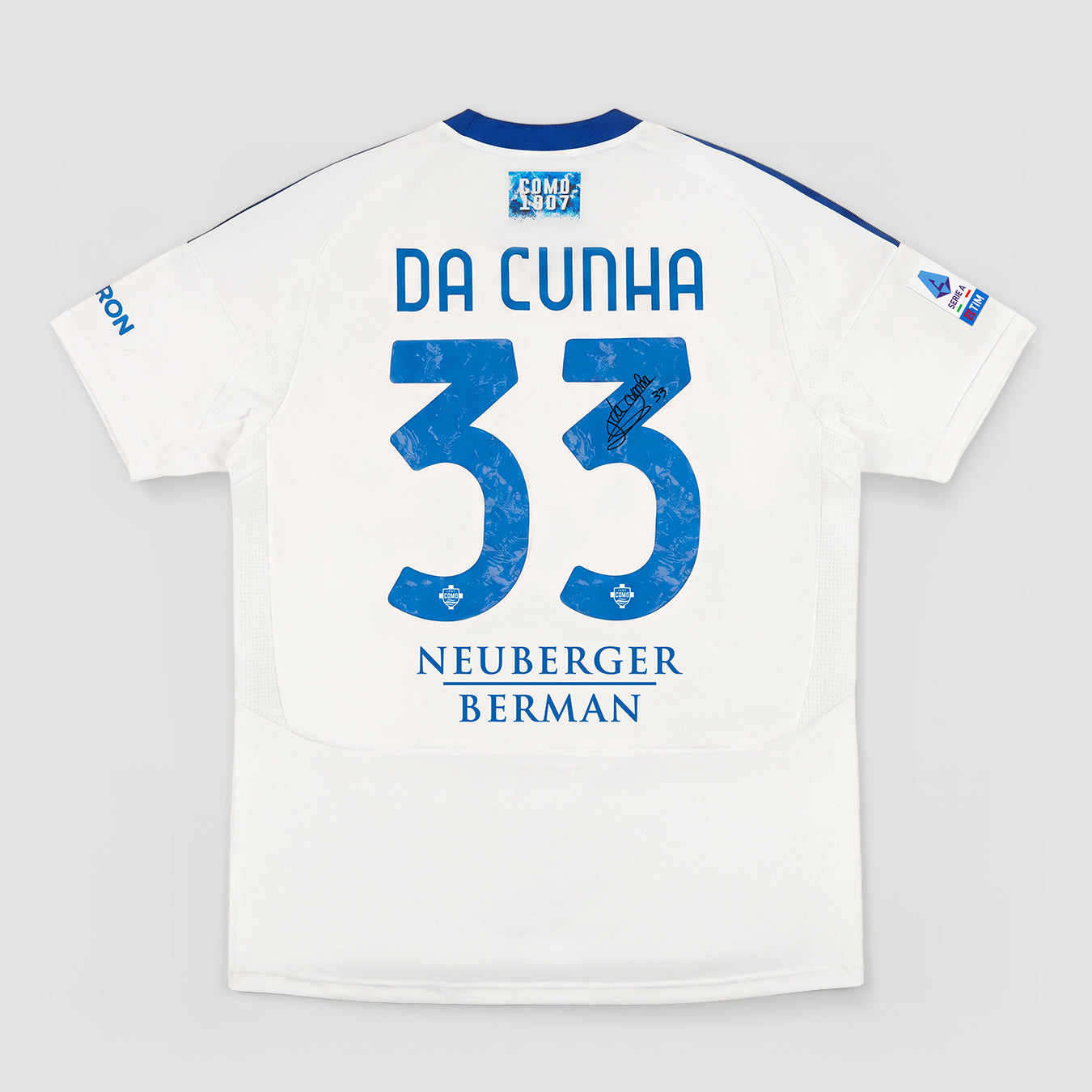 Como 1907 24/25 Away Da Cunha Boxed Signed Jersey