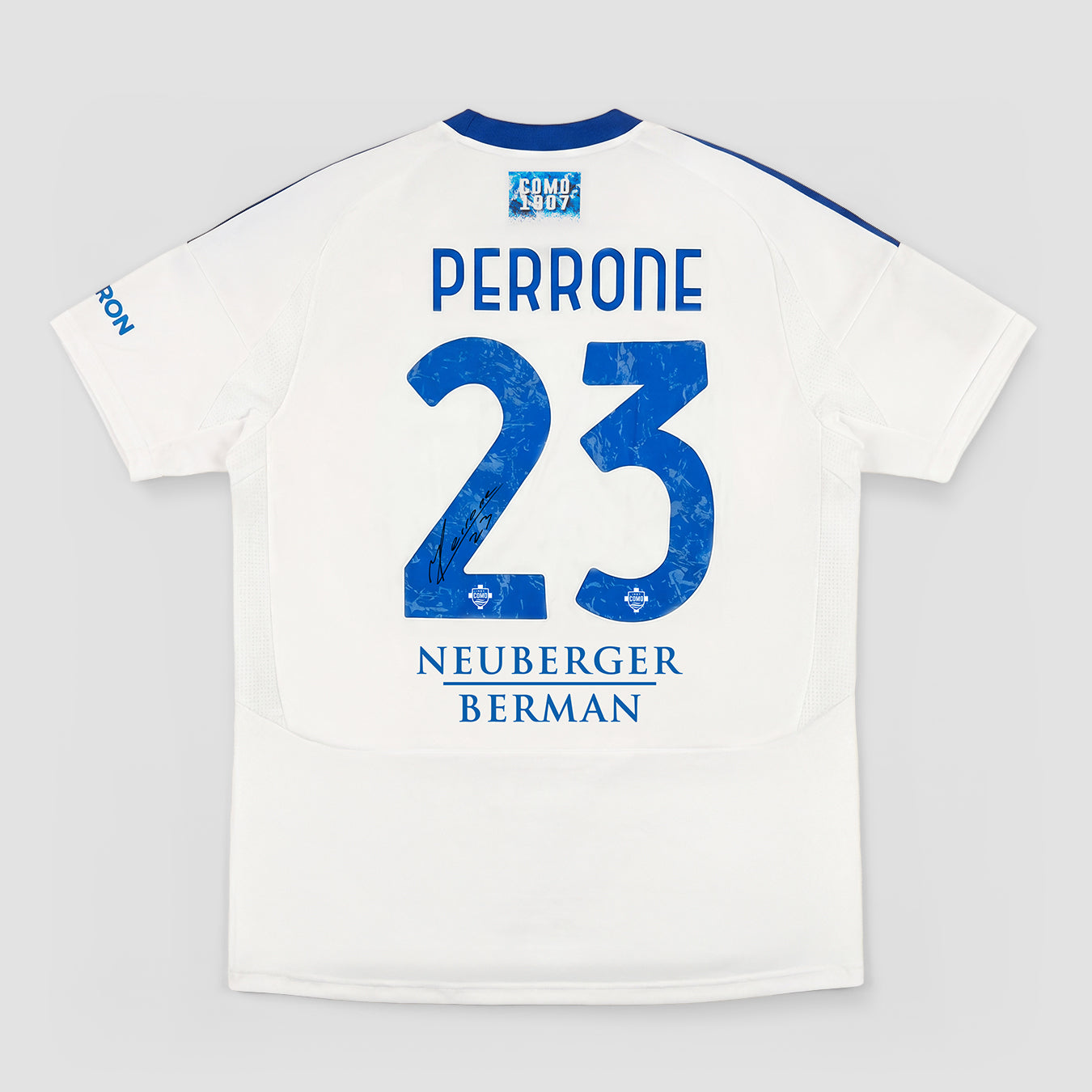 Como 1907 24/25 Away Perrone Boxed Signed Jersey