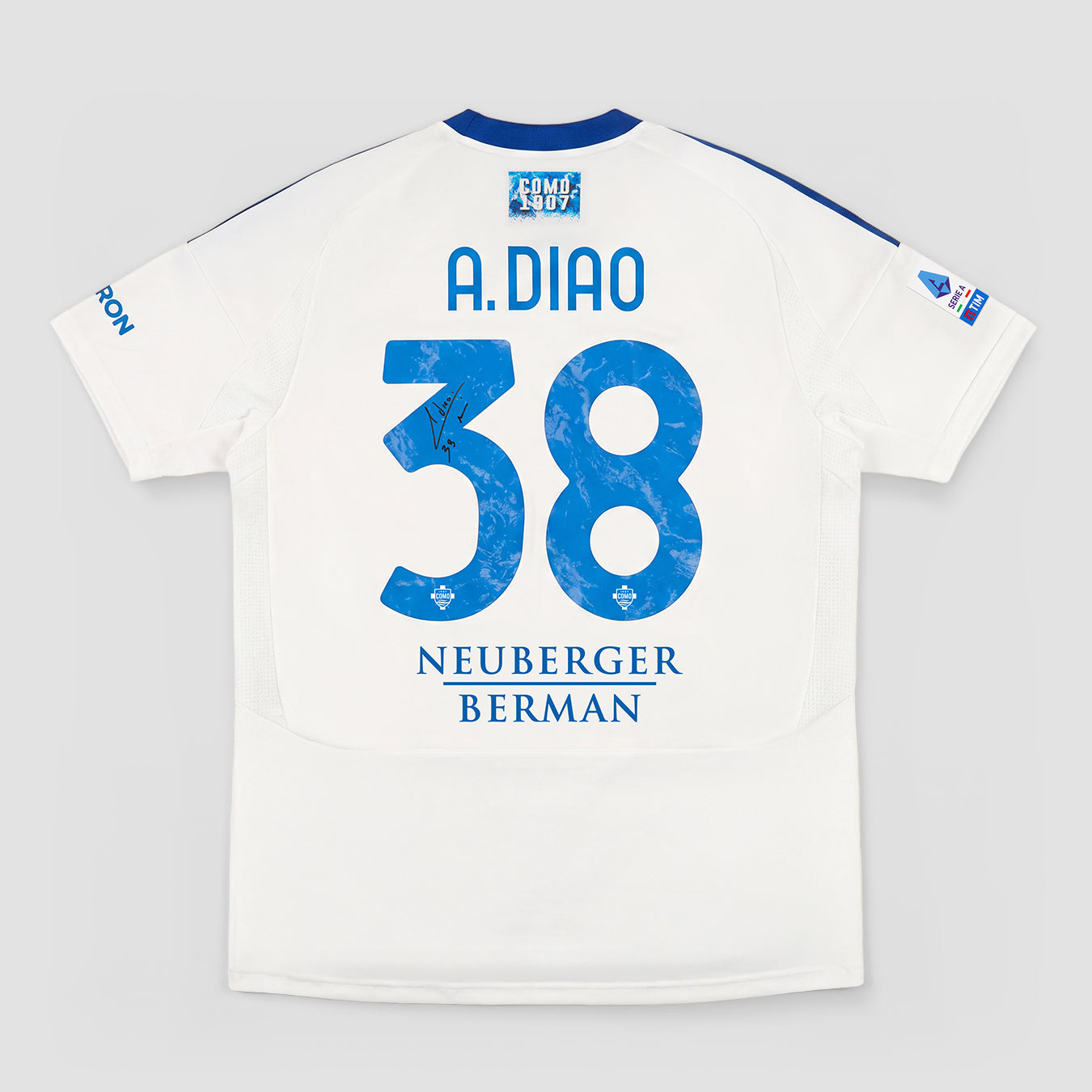 Como 1907 24/25 Away Diao Boxed Signed Jersey