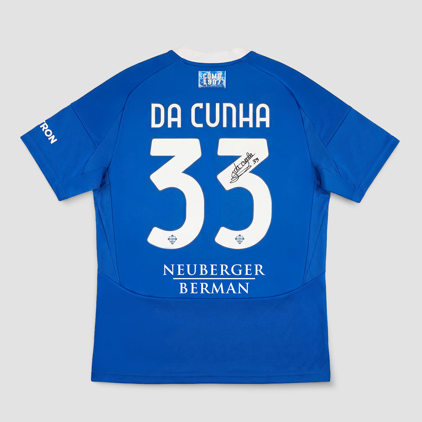 Como 1907 24/25 Home Da Cunha Boxed Signed Jersey