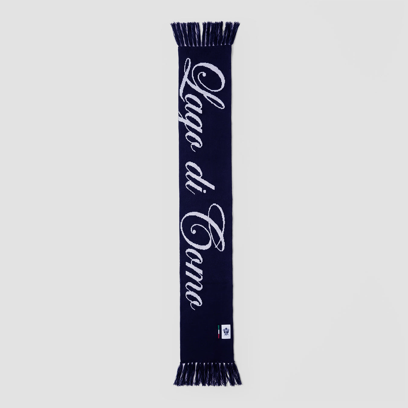 Après Ski Sciarpa Jacquard Blu Navy