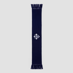 Après Ski Sciarpa Jacquard Blu Navy