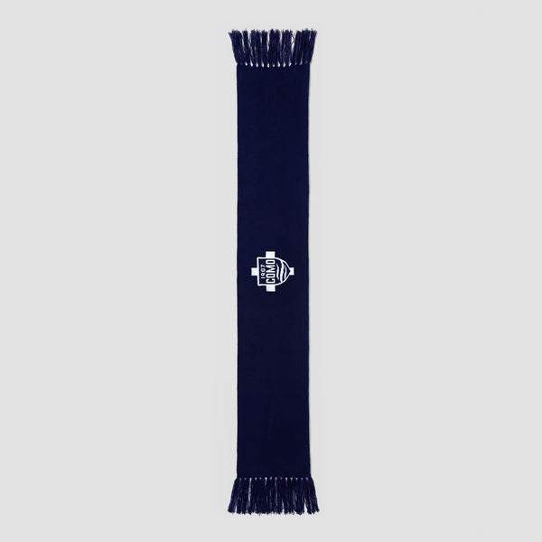 Après Ski Jacquard Scarf Navy Blue