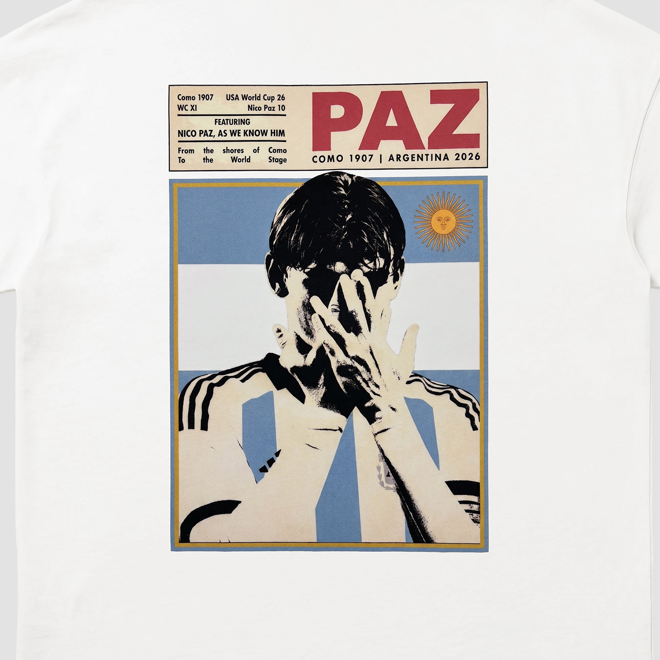 Adidas Como 1907 Nico Paz Argentina World Cup Collection T-shirt