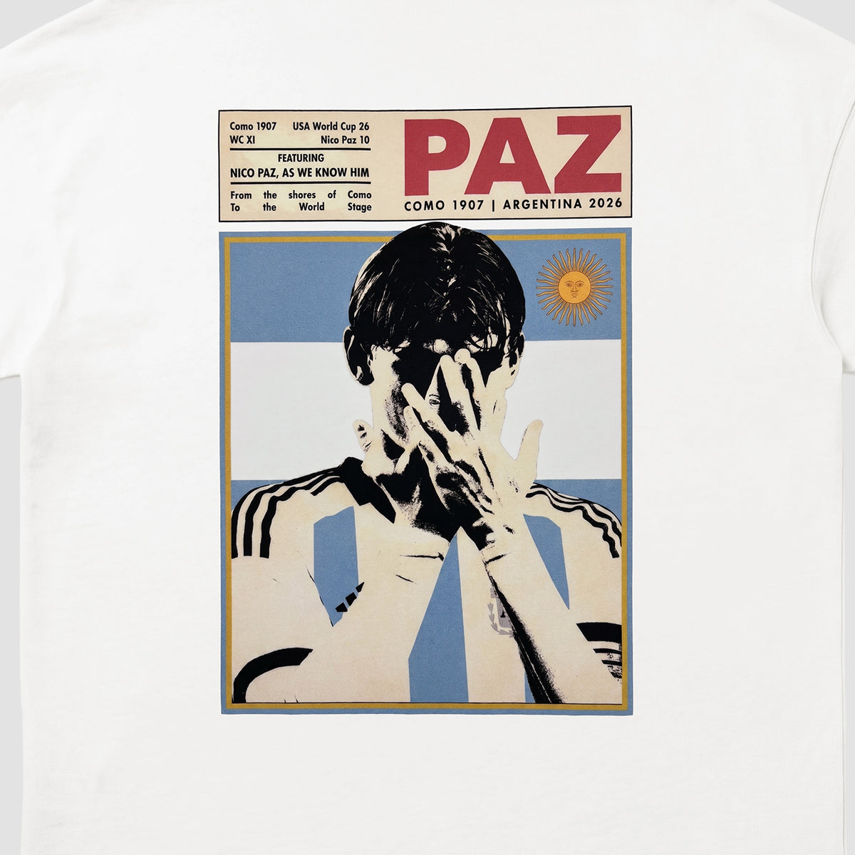 Adidas Como 1907 Nico Paz Argentina World Cup Collection T-shirt
