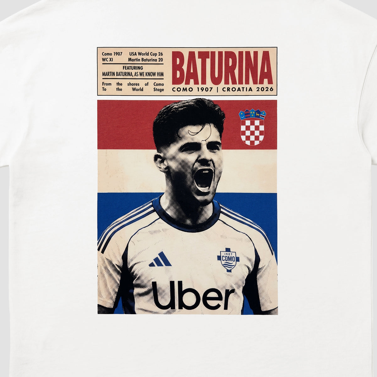 Adidas Como 1907 Martin Baturina Croatia World Cup Collection T-shirt