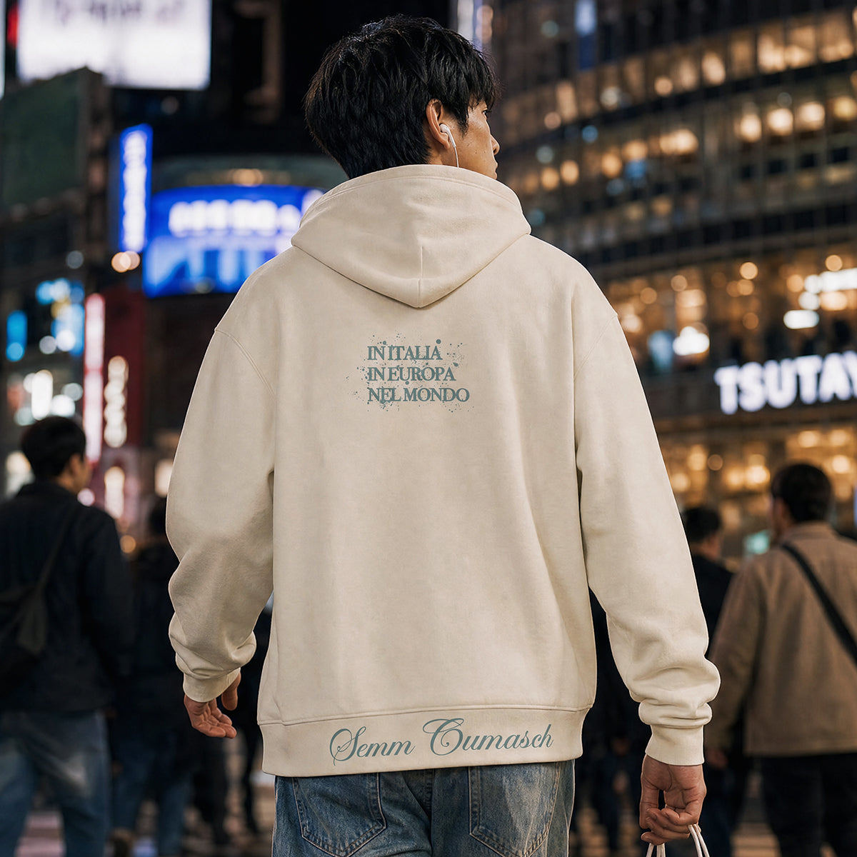 Como 1907 119th Anniversary Hoodie Cream